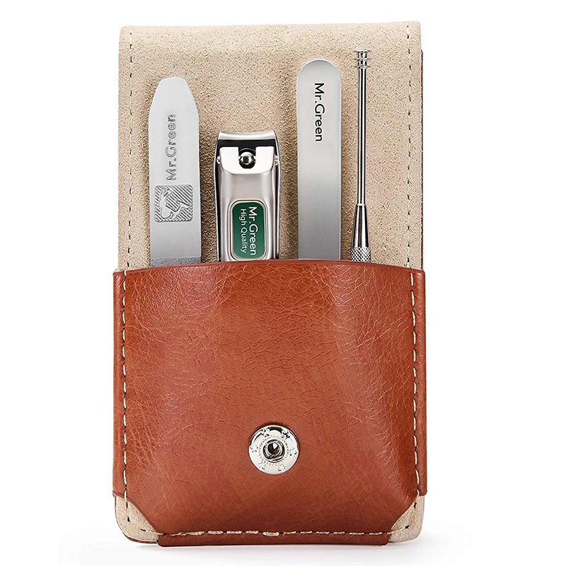  Mr.Green manicure pedicure set tweezers ear cleaner nail clippers nail file medical grade stainless