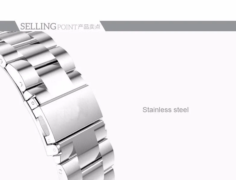 Высококачественные ремешки для часов из нержавеющей стали для Apple Watch, ремешок 38 мм, 42 мм, застежка-адаптер, браслет, серый цвет, ремешок для часов