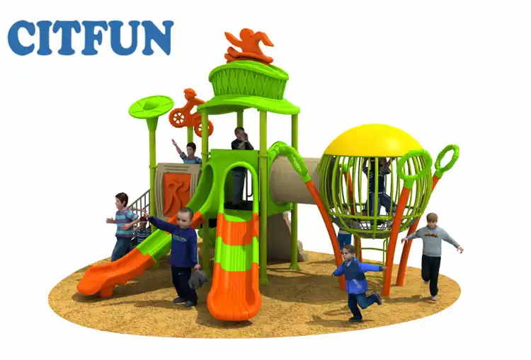 plastic garden slide