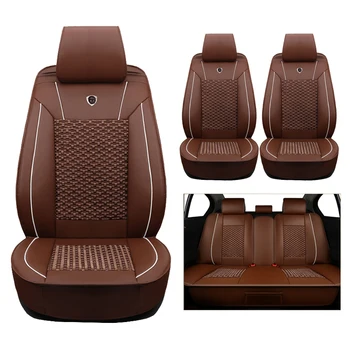 

High quality (leather+silk) car Seat Covers For AUDI A1 A3 A4 B5 B6 B7 B8 A5 A6 C5 C6 Q3 Q5 Q7 TT cars accessories-styling auto