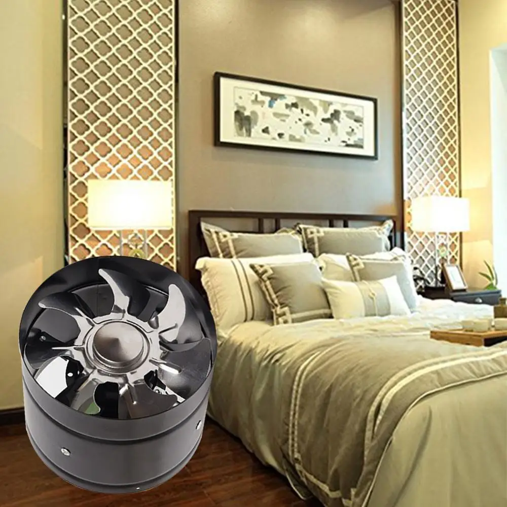 

6Inch 220V Duct Fan Booster Exhaust Blowers Ventilation Vent Blower Suitable For Home Indoor Bathroom Kitchen HVAC Systems Parts