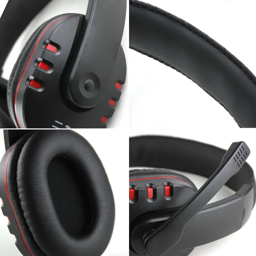 P4 Stereo Gaming Headhone 3 5mm Wired Over Head Headset Premium Music Microphone 4 Game PC Chat light weight for ps4