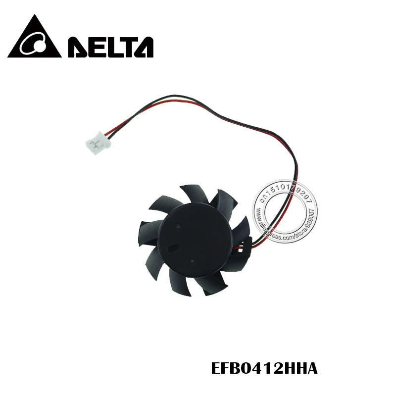 DELTA EFB0412HHA 12V 0.15A VGA кулер диаметром 35 мм шаг 26 мм 2PIN