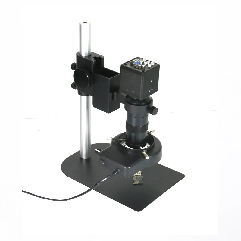 

Free shipping 2 in 1 USB VGA outputs CCD CMOS Industrial microscope video Camera +130X C-Mount lens for bga IC phone pcb