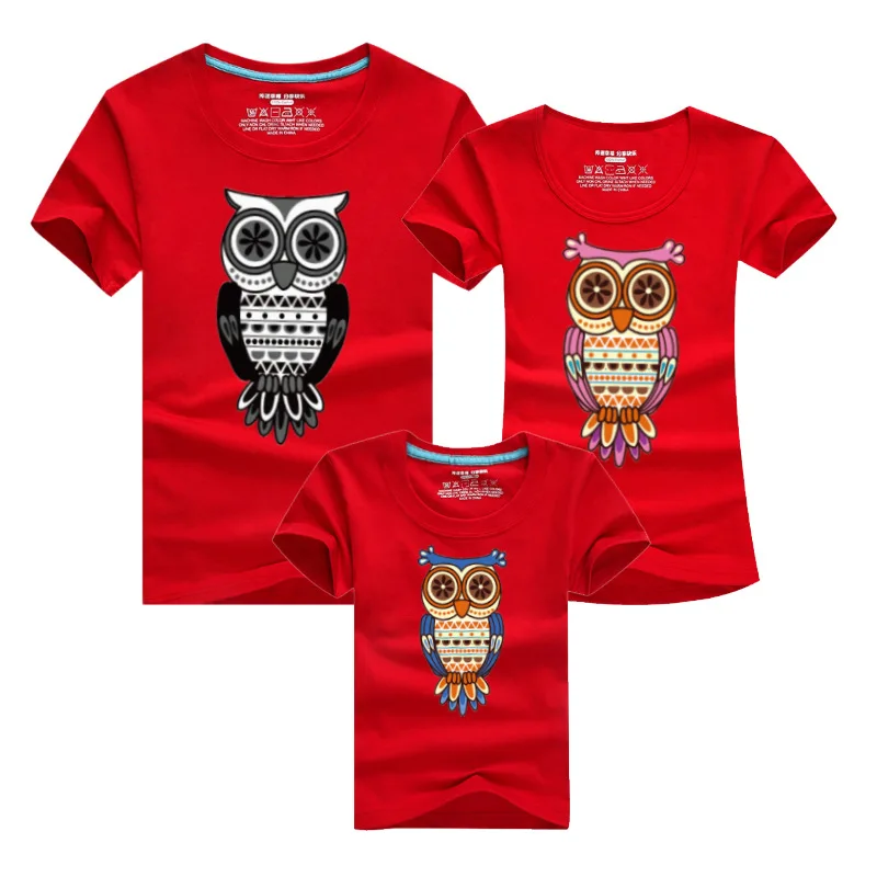 

2017 Spring Summer Men & Women Couple T Shirt For Lovers Cartoon T Shirts Cute Owl Print T Shirt Tees Top S-5XL