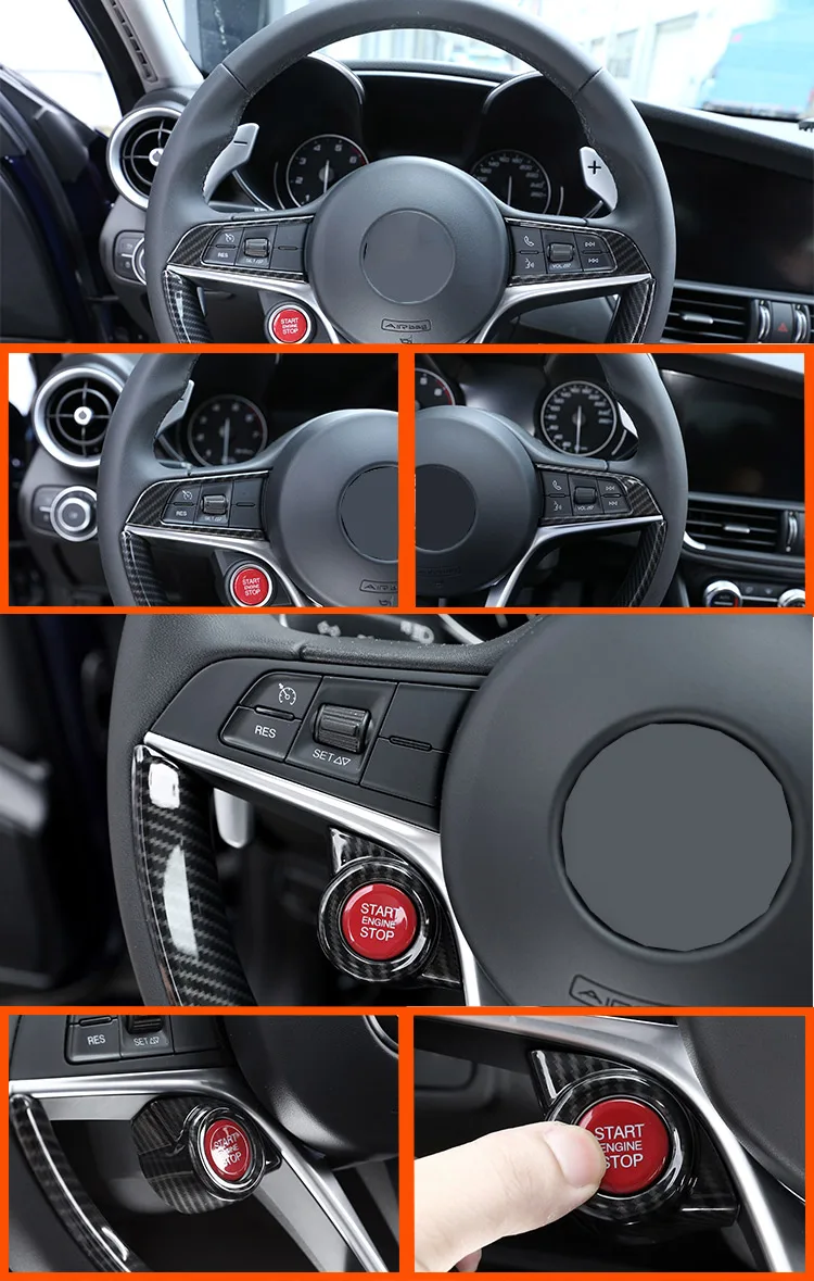 Углеродное волокно стиль для Alfa Romeo Giulia автомобильный ABS хром задний ряд держатель чашки рамка Крышка отделка аксессуары для интерьера