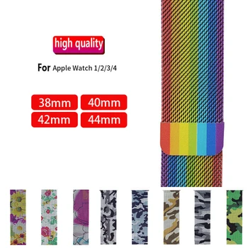 

Milanese Loop Bracelet For Apple Watch 4 3 2 1 Band 42mm 38mm Stainless Steel Bracelet strap for iwatch series 4 40mm 44mm