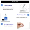 Free Shipping 1 bottle 1 2s Dry Time Most Powerful Fastest Korea Sky Glue S Powerful Long-Lasting Eyelash Extensions Glue