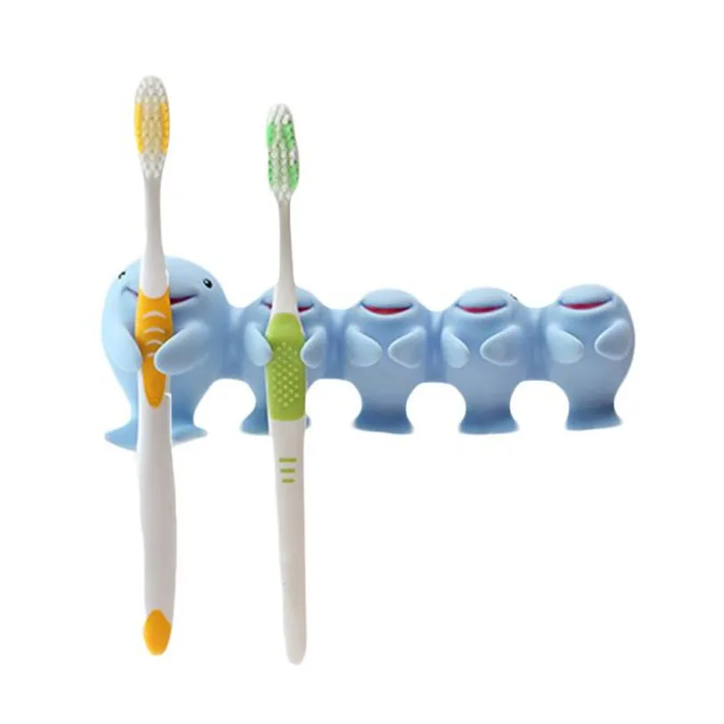 

Creative Home Sucker Toothbrush Rack Lovely Whale Toothbrush Holder 3MY31