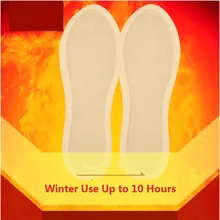 1 пара, теплая зимняя грелка унисекс, грелка-подушка для ног, Самонагревающиеся стельки, теплые стельки, теплая стелька с подогревом, подкладка для сапог