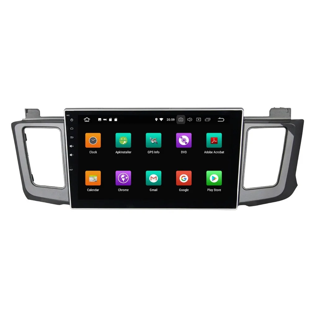Perfect 4GB+32GB Octa Core Android 8.0 Car Radio DVD Multimedia Head Unit for Toyota RAV4 2012-2015 Car Stereo GPS WIFI Bluetooth USB 3