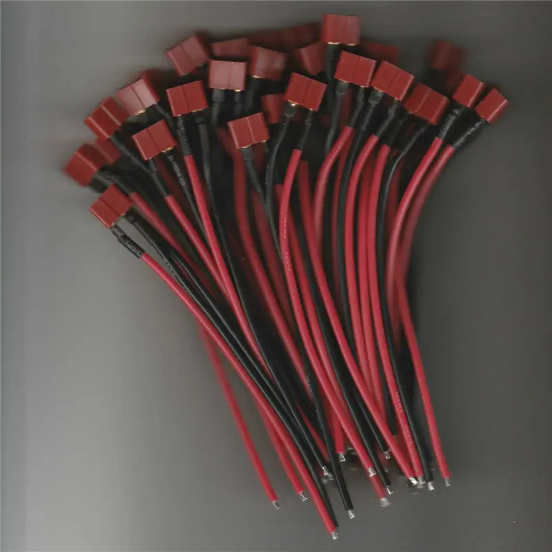 

1 Pair T Plug Male Female Connectors T type Cables wires for RC Lipo Battery ESC Helicopter electric Bicycle Car Toy with lines
