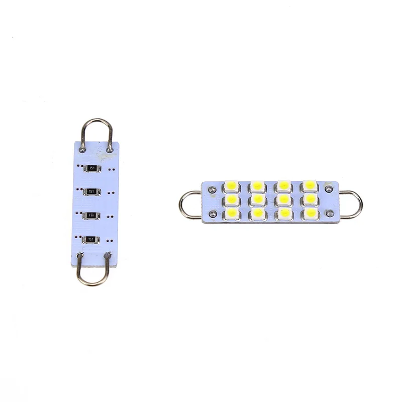 2 шт. 44 мм 12 SMD белый гирлянда с жесткой петлей 1 73 &quotсветодиодный светильник 561 562 567