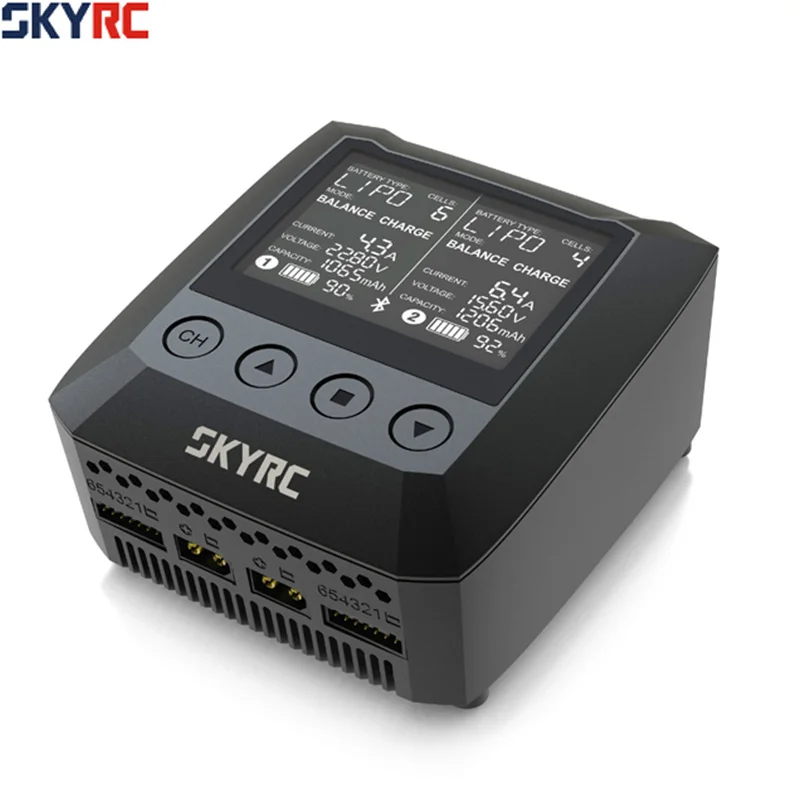 SKYRC B6 Nano Duo 2X100 Вт 15A AC Bluetooth Смарт зарядное устройство Dis зарядное устройство Поддержка Sky зарядное устройство приложение