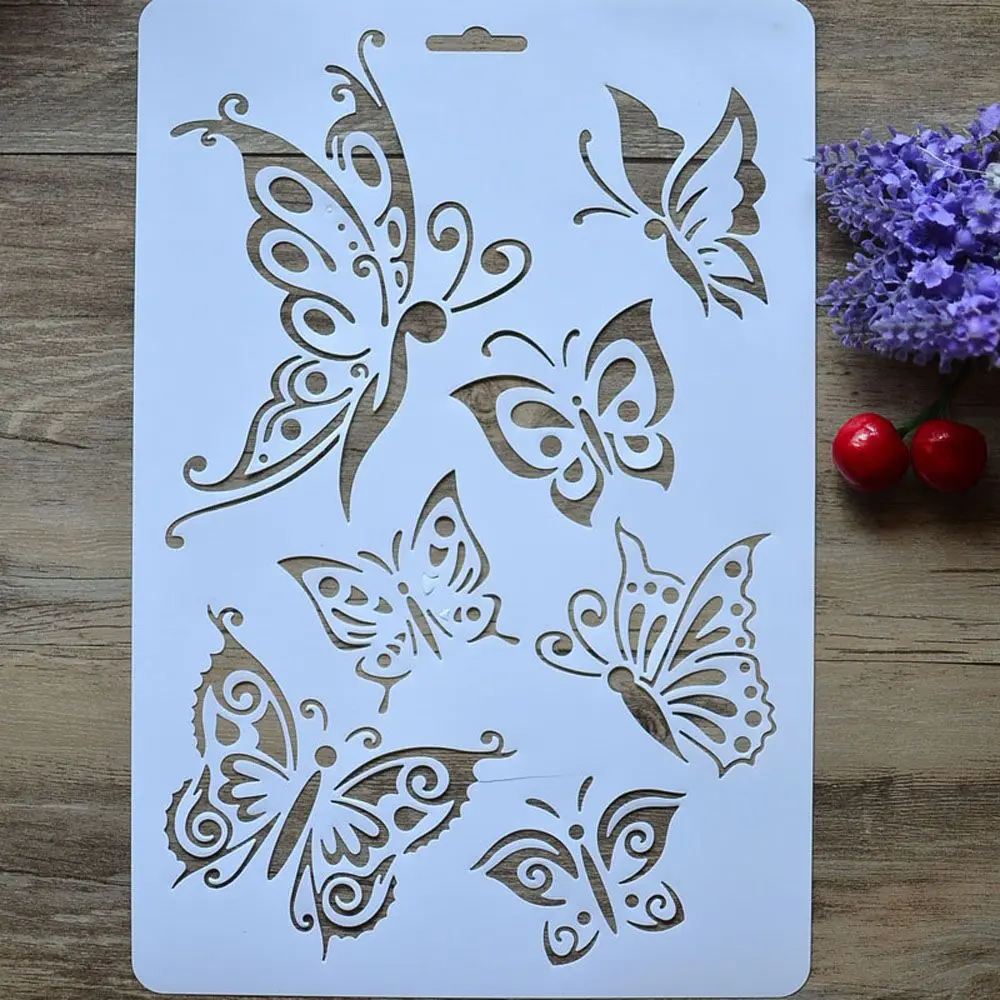 

1Pcs Butterfly Layering Stencils For Walls Painting Scrapbooking Stamps Album Decorative Embossing Paper Cards DIY Craft Tools