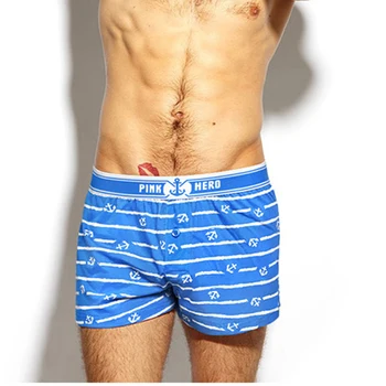 

man's fashion new High Quality 100% cotton sleep Shorts men Casual Loose pants Summer Leisur cotton stripes home underwear