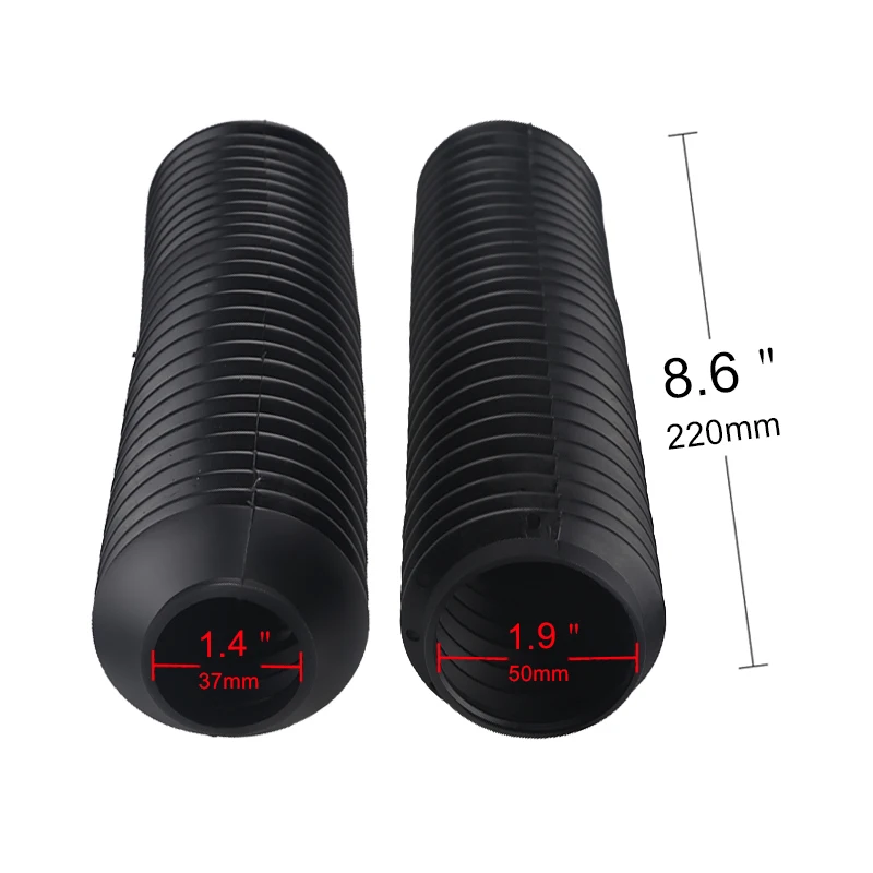 

2PCS Motorcycle Front Fork Protector Shock Absorber Guard Dust Cover Dustproof Plastic 37Mm Fork Gaiters Universal
