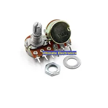 5 шт. WH148 B 1 K, 2K 5K 10K 20K 50K 100K 250K 500K 1 м одинарный Потенциометр 3 фута ручкой 15 мм