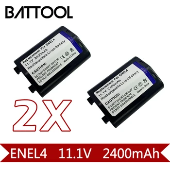 

2X 2400mAh 11.1V EN-EL4 EN EL4 ENEL4 Rechargeable Battery For Nikon D3S D2H D2Hs D3 D2Xs D2X D300 F6 D2Z D3X F6 Grip