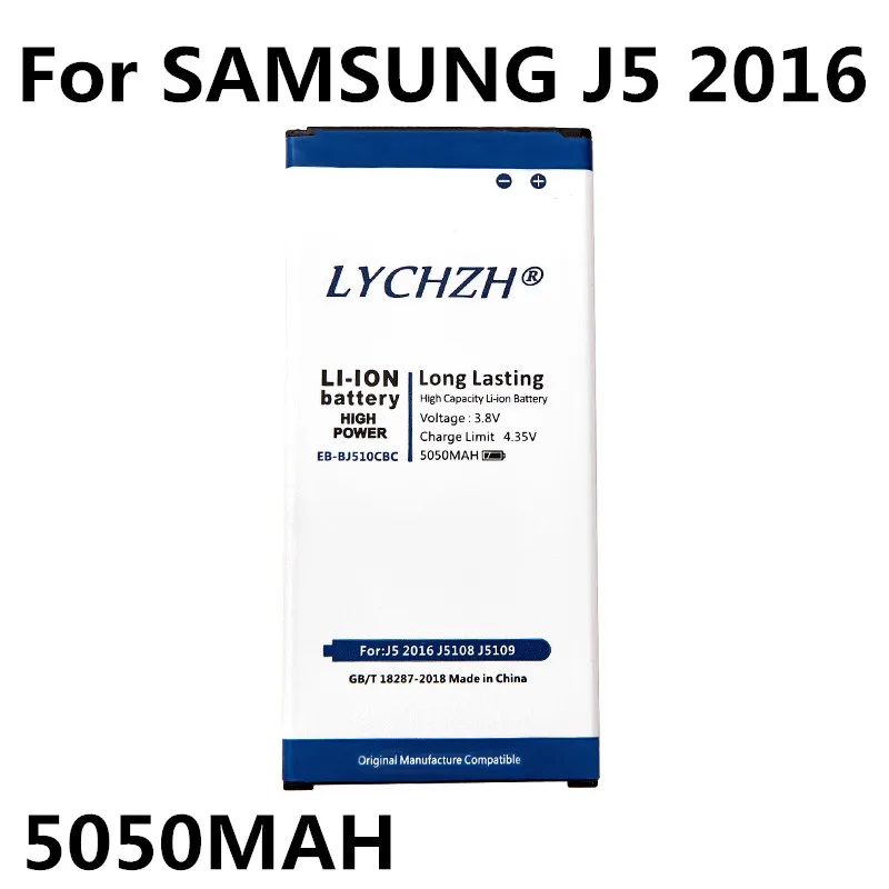 5050 мАч EB-BJ510CBC оригинал для samsung Galaxy J5 2016 Edition батарея j5109 j5108 J510 J510Y J510M J510FN J510F J510G