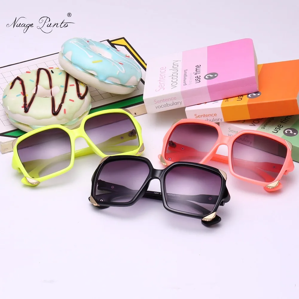 Nuage Punto Children Sunglasses Rectangle Frame High-end Kid's Eyewear Ultraviolet-proof Advanced Materials Free Package 1004 |