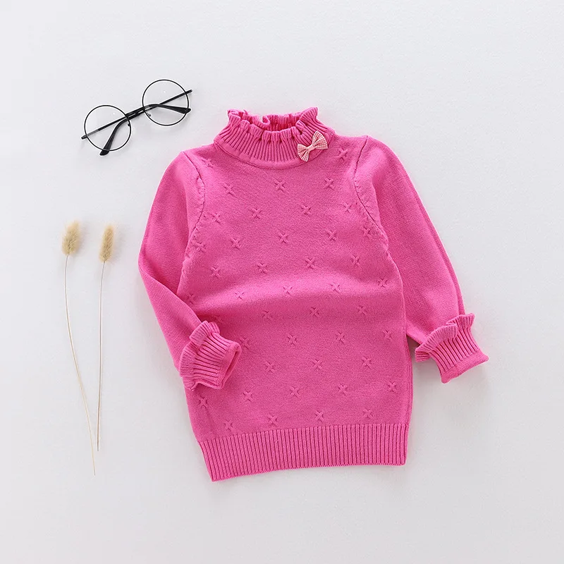 Свитер для девочек, хлопковый свитер для мальчиков Детский весенне-осенний пуловер вязаный Топ, pull fille, От 2 до 8 лет