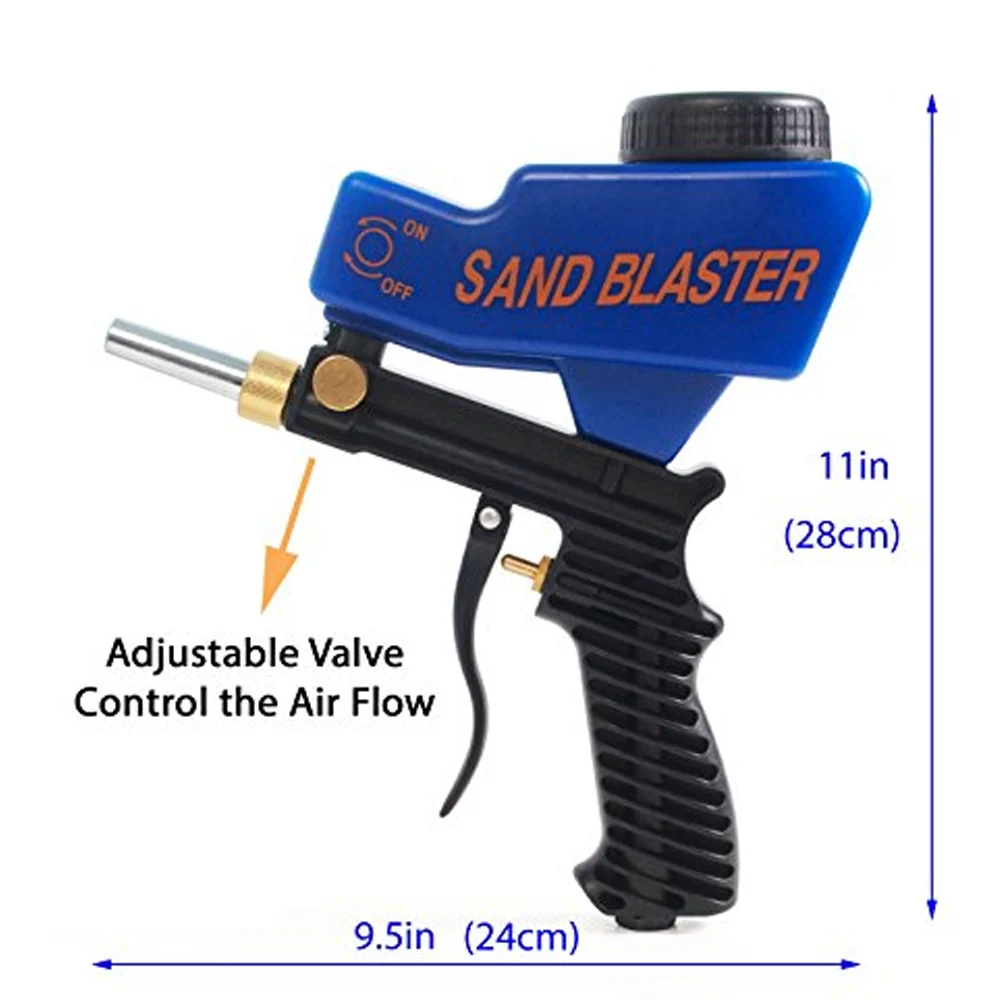Гравитационная подача Пескоструйный пистолет воздушный Пескоструйный портативный скоростной бластер Пескоструйный пистолет для удаления ржавчины Пескоструйный Аппарат