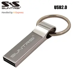 Suntrsi USB Flash Drive 64 ГБ металлические стальные накопитель Высокая скорость pendrive брелок usb флэш-накопитель памяти usb флэш-бесплатная доставка