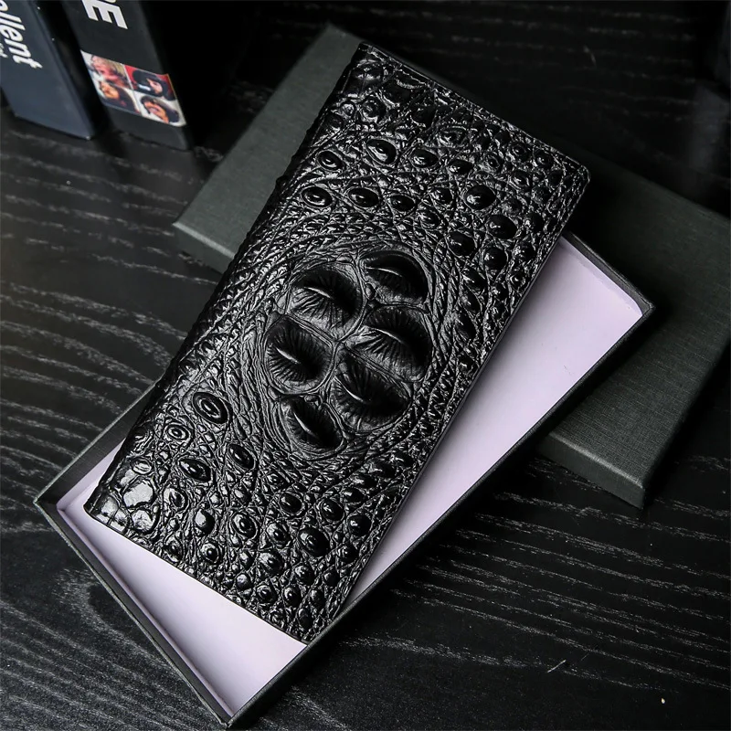 

Alligator Womens/Mans Clutch Wallets Luxury waterproof Crocodile Genuine Leather Ladies Purse Zipper Long Multifunctional Wallet
