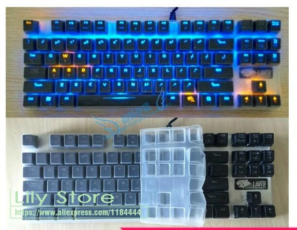 

Mechanical Keyboard Skin Covers Protector For LOLITA SPYDER 87 / coolermaster dareu FILCO a-jazz AK40 KEYCOOL surmt 87 keys