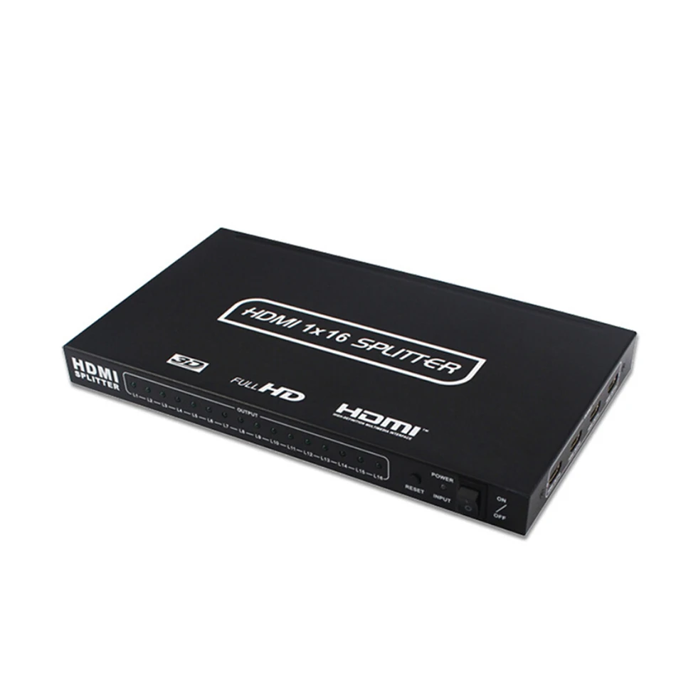 

HDMI Matrix Switcher 1 in 16 Out 1 X 16 HDMI Splitter Support 4K 3D for PS3, PS4, Laptop, PC, Xbox One, Blu-ray Player