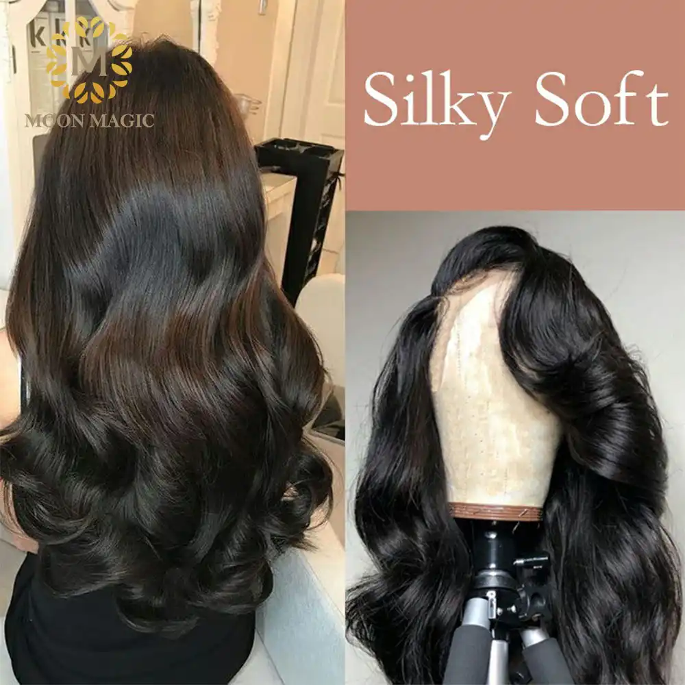 Body Wave 360 Lace Frontal Human Hair Wigs Can Make Bun Braids 360