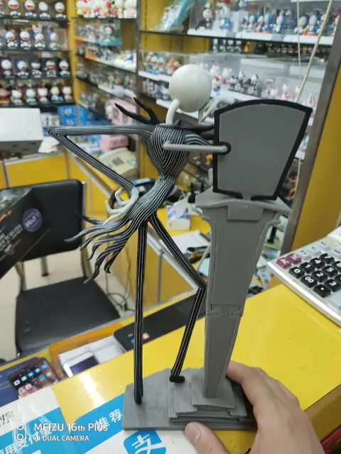 크리스마스 전 악몽 팬을 위한 잭 스켈링턴 25년 모델 피규어