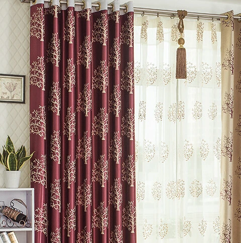Ombre complète aveugle rideau ensemble sheer rideau déco double jacquard blackout épaissir fini rideaux sala quato.jpg Désign rideaux Double