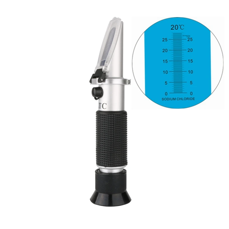 0 28 Handheld Salinity Refractometer For Aquarium Salt In Brine Food