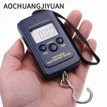 Горячая Распродажа Многофункциональная портативная Мини 40 кг/10 г рыболовная электронная весовая балансовая цифровая шкала Удобная карманная весовая шкала с крючком