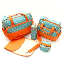 5 Teile/satz Hohe Qualität Tote Baby-schulter-durable Wickeltaschen Wickeltasche Durable Mumie Mutter-baby-tasche/baby taschen für mom