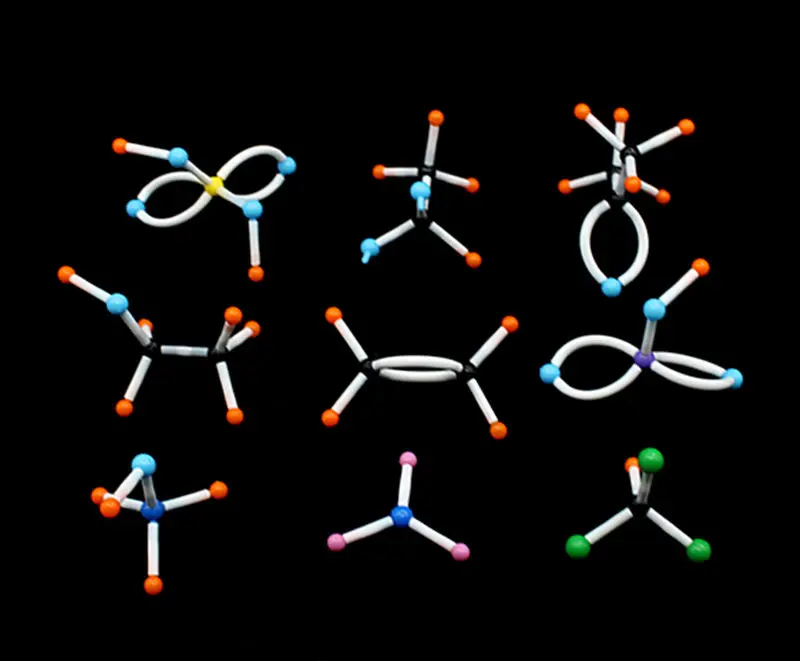 1105 шт 9 мм большой набор молекулярной модели, Органическая неорганическая кристаллическая структура, Учебная модель по химии для учителя и студентов
