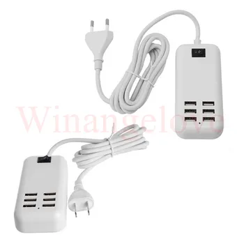 

Universal US UK EU Plug AC 5V 3A 6 Ports USB Desktop Wall Travel Charger Power Adapter For iPhone for Samsung for Sony