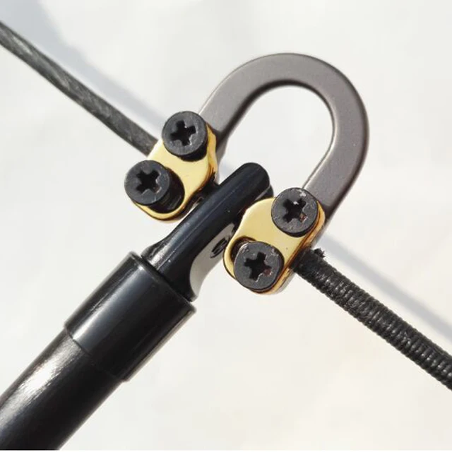 Compound bow Aluminum D Loop Release Bow String Nock D Loop D Ring U