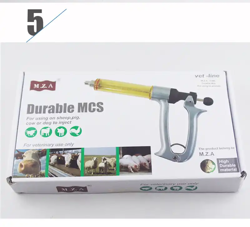 Semiautomatic Veterinary Continuous Syringe Vaccine 50ML MZA Adiustable