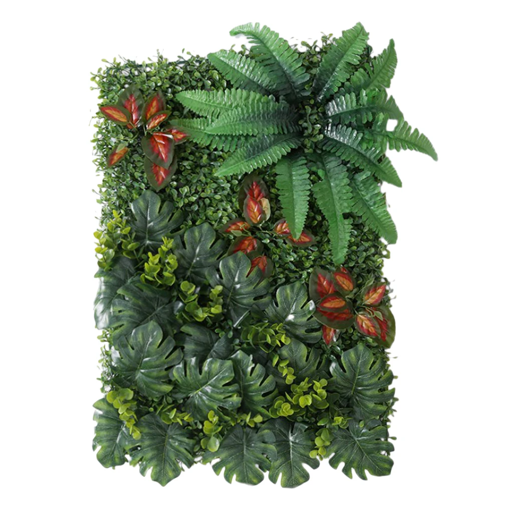 Artificial Plants Green Grass Flower Wall Panels Opening Ceremony Backdrop Floral Decor