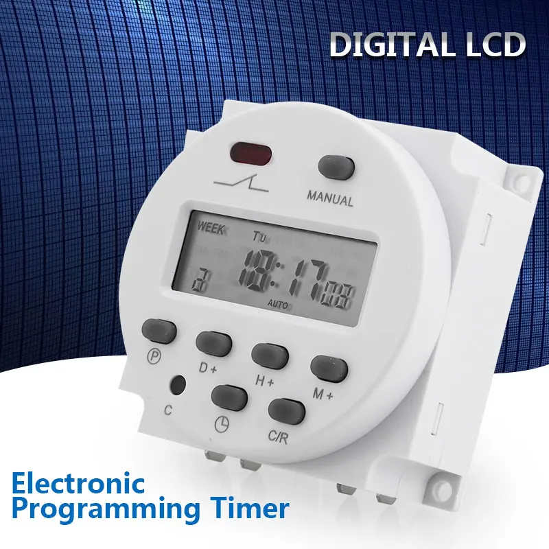

Daily/Weekly Digital Outlet Switch for Programmable Controlled Simultaneously for Timer Switch Timed Charging Outlet Timer