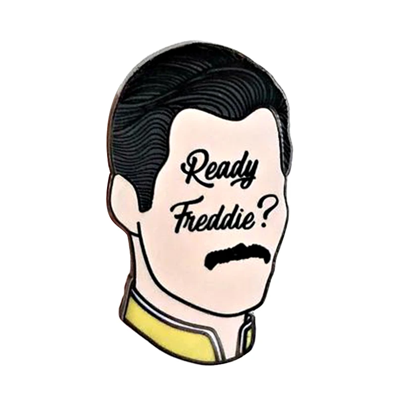 Эмалированный штифт Freddie Mercury