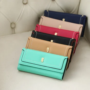 

by dhl or ems 50pcs 2017 Korean version of the short wallet ladies hand bag purse Women Wallet PU Leather