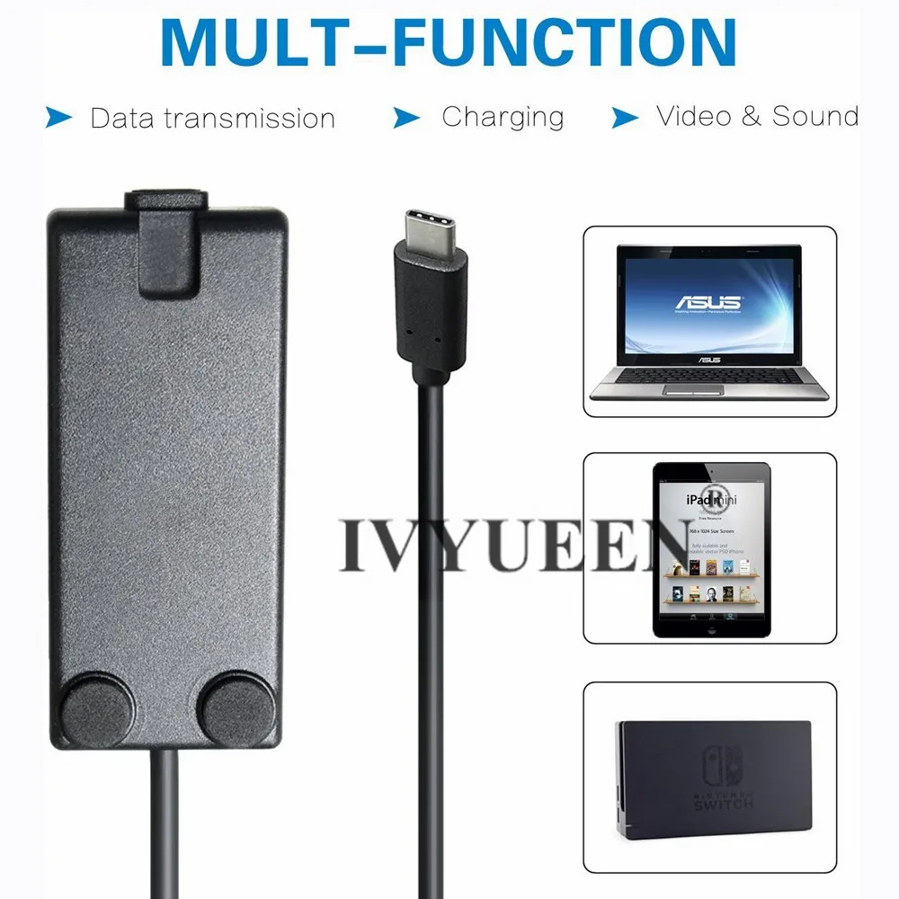 Док станция IVYUEEN и телефон с кабелем для консоли Nintend Switch NS 3 12 футов Поддержка