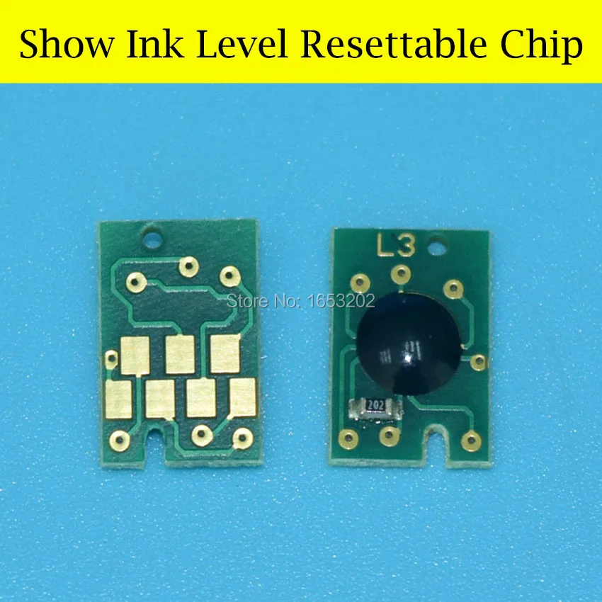 

1 PC Reseter With 8 Pieces Show Ink Level Resettable Cartridge Chip For Epson Ink Cartridge 7800 9800 T5621 T562 T5629