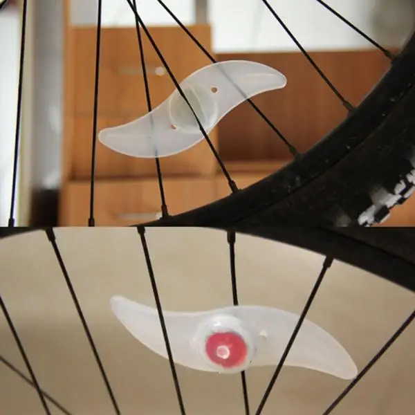 Светодиодный велосипедный светильник для велосипеда, велосипедное колесо, мигающий спиц, красный, белый, зеленый