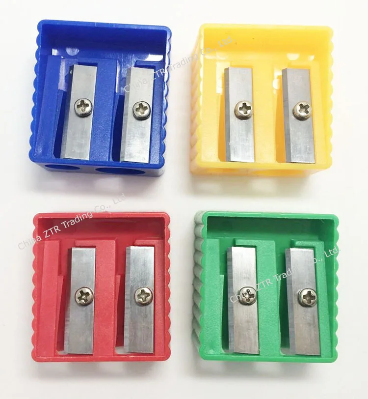 3pcs Pencil Sharpener 2 two inclined holes Eyebrow Pencil Shaver Eye