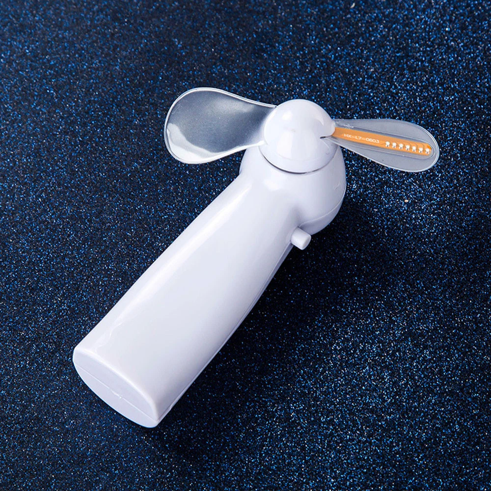Mini Portable Hand-held Fan LED Gleamy Letters 3 Colors